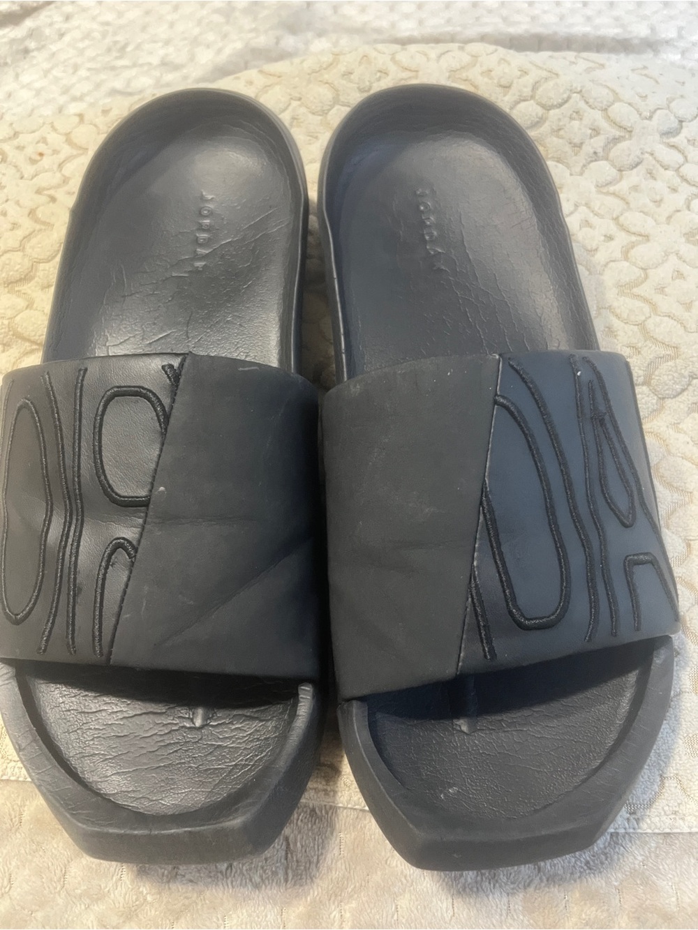 Jordan Black Slide Sandals